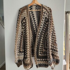 Cozy Multicolor Crochet Cardigan